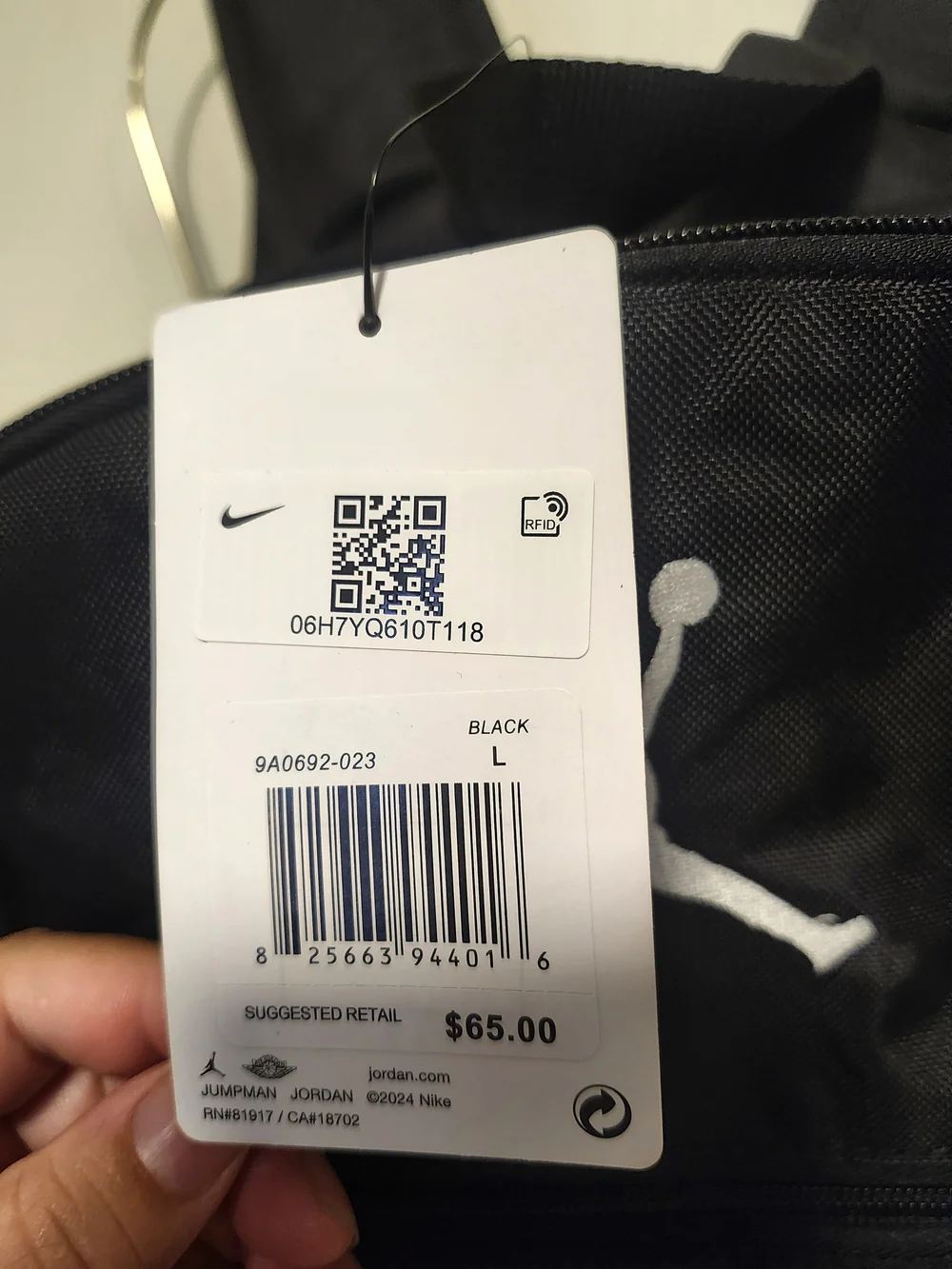 Jordan sleek backpack
